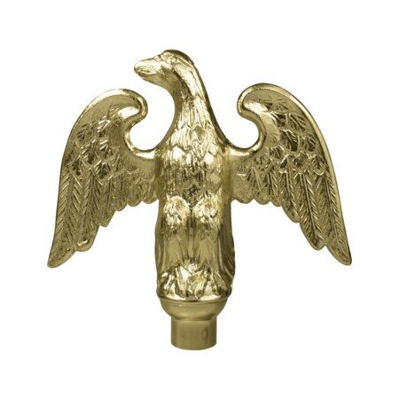 Metal Perched Eagle Orn 6.75x7 Ferrule